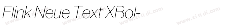 Flink Neue Text XBol字体转换